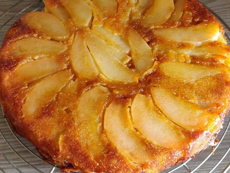Cliquez pour zoomer ! Gâteau renversé aux poires Thermomix par Katy