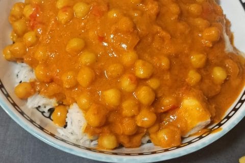 Cliquez pour zoomer ! Curry de pois chiches au lait de coco Thermomix par queenmoony