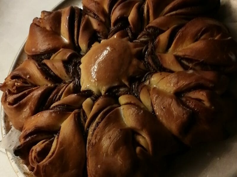 Cliquez pour zoomer ! Brioche étoilée au Nutella Thermomix par Elodieissa