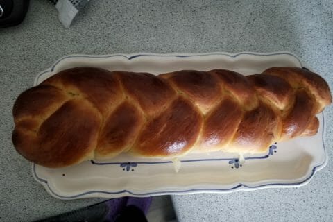 Cliquez pour zoomer ! Brioche tressée à la mie filante Thermomix par Valvaloup