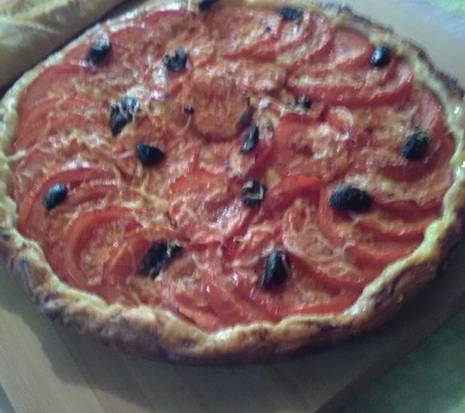 Cliquez pour zoomer ! Tarte tomates et amandes Thermomix par michienmichat