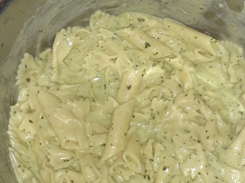 Cliquez pour zoomer ! Farfalle à la crème de courgettes Thermomix par olidolly17