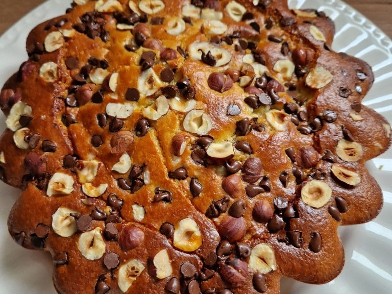 Cliquez pour zoomer ! Moelleux poires, noisettes et chocolat Thermomix par LOULOUTE4449