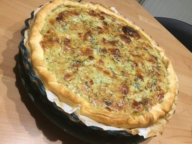 Cliquez pour zoomer ! Tarte aux échalotes et au chèvre Thermomix par Maudit