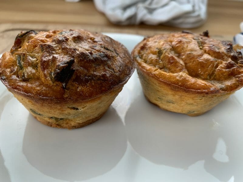 Cliquez pour zoomer ! Clafoutis cancoillotte, poireaux et chorizo Thermomix par Céline