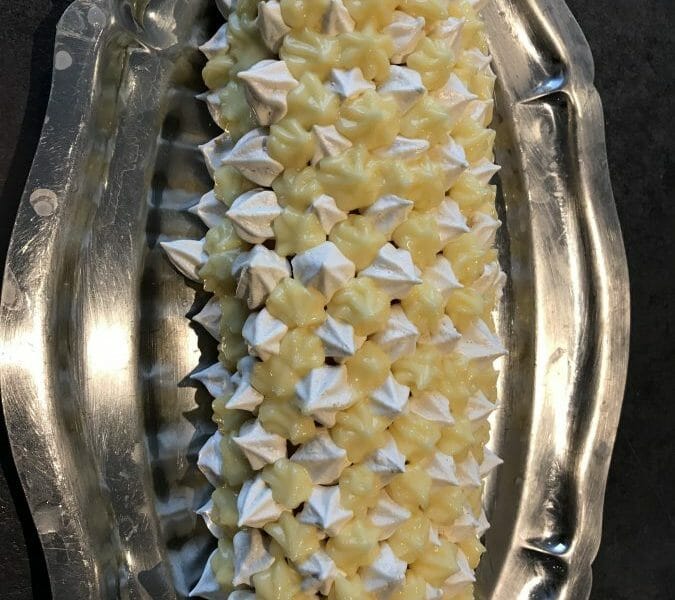 Cliquez pour zoomer ! Bûche au citron meringuée Thermomix par Aureli112