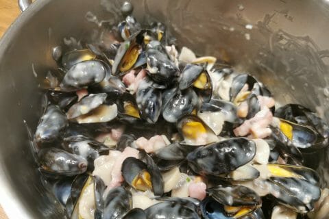 Cliquez pour zoomer ! Moules à la forestière au Thermomix