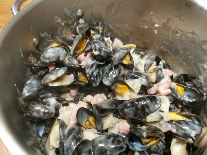 Cliquez pour zoomer ! Moules à la forestière Thermomix par Merine