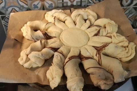 Cliquez pour zoomer ! Brioche étoilée au Nutella Thermomix par Charlotte62740