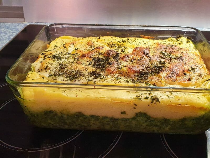 Cliquez pour zoomer ! Gratin de purée de pommes de terre aux épinards Thermomix par viros