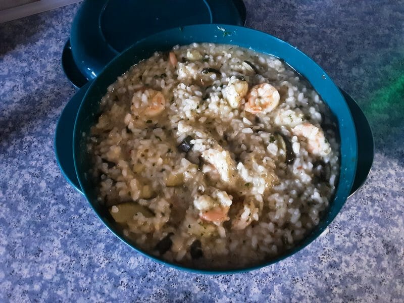Risotto courgettes et crevettes au Thermomix - Cookomix