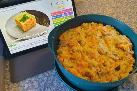 Cliquez pour zoomer ! Risotto carottes et saumon fumé Thermomix par viros