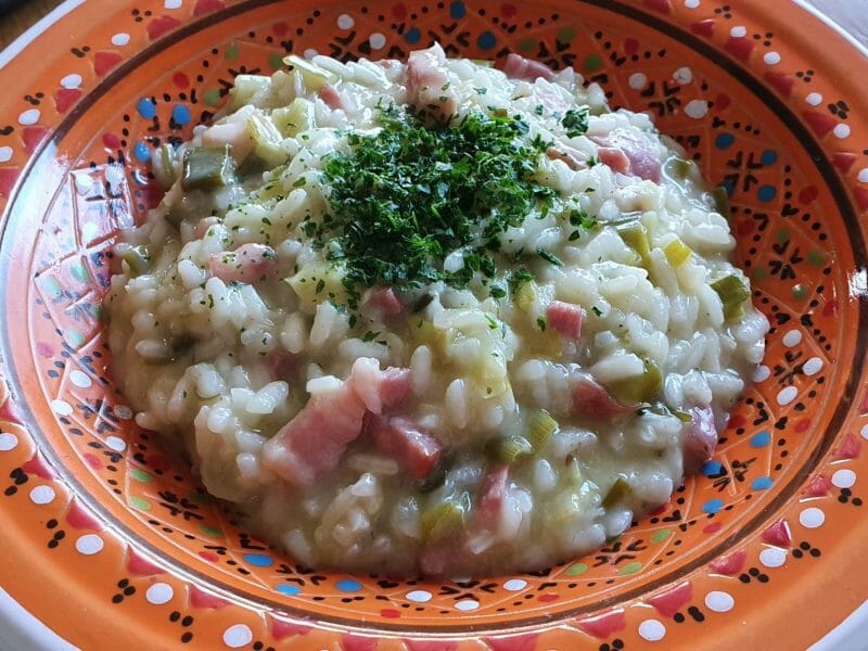 Cliquez pour zoomer ! Risotto poireaux et lardons Thermomix par viros