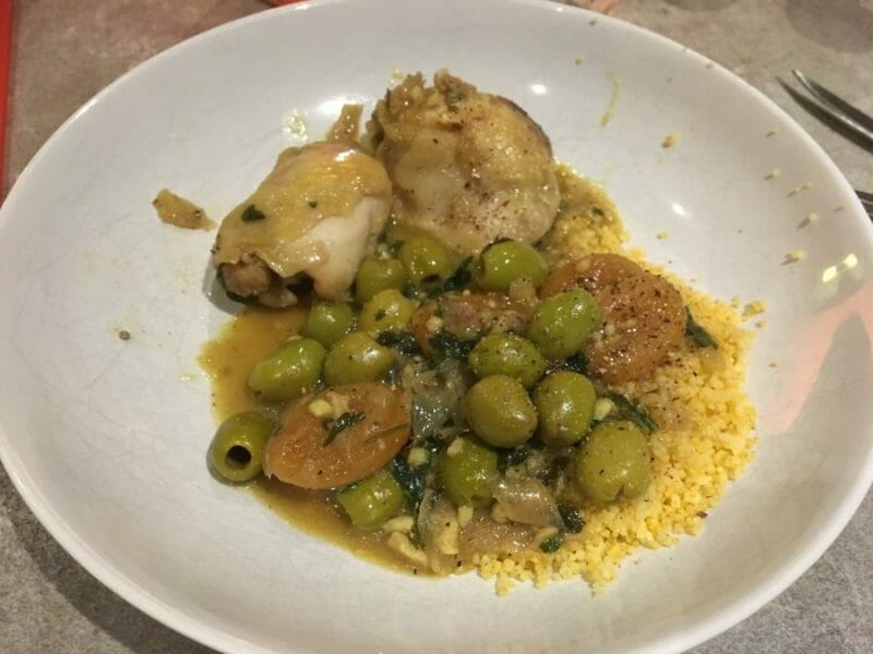 Tajine de poulet aux olives au Thermomix Cookomix