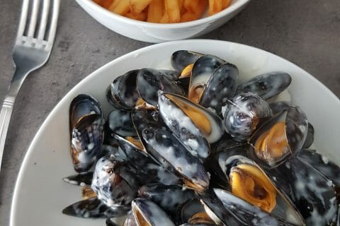 Cliquez pour zoomer ! Moules sauce au roquefort Thermomix par Lucilia