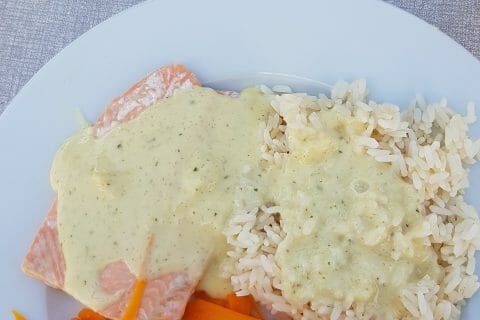 Cliquez pour zoomer ! Filet de cabillaud et sa sauce persillée au Thermomix
