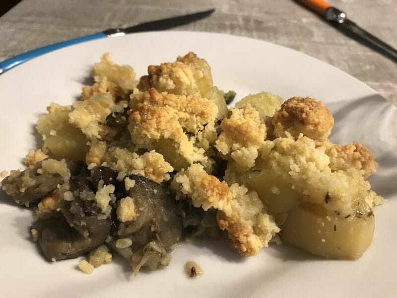 Cliquez pour zoomer ! Crumble aux légumes provençaux Thermomix par HelenedAveyron