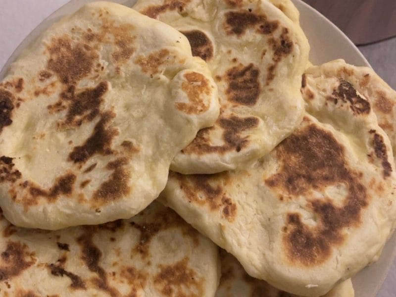 Cliquez pour zoomer ! Naans au fromage Thermomix par Nura