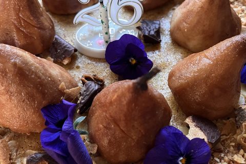 Cliquez pour zoomer ! Tarte aux poires sur lit de chocolat Thermomix par carolee77