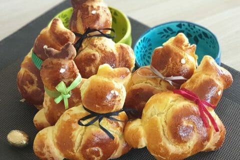 Cliquez pour zoomer ! Brioches lapin de Pâques au Thermomix