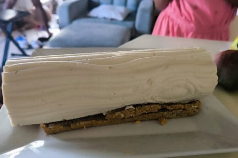 Cliquez pour zoomer ! Bûche vanille praliné Thermomix par mimi97220