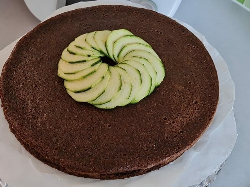 Cliquez pour zoomer ! Gâteau au chocolat et courgettes Thermomix par Mimie LTRNR