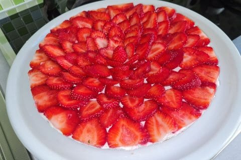 Cliquez pour zoomer ! Tarte aux fraises sans cuisson Thermomix par Mimie LTRNR