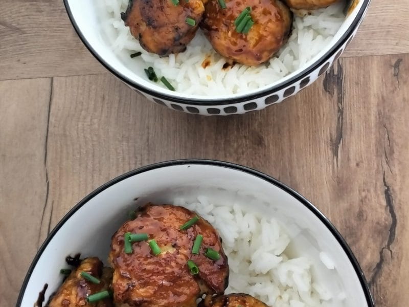 Cliquez pour zoomer ! Boulettes de poulet Yakitori – Tsukune Thermomix par bruna_13