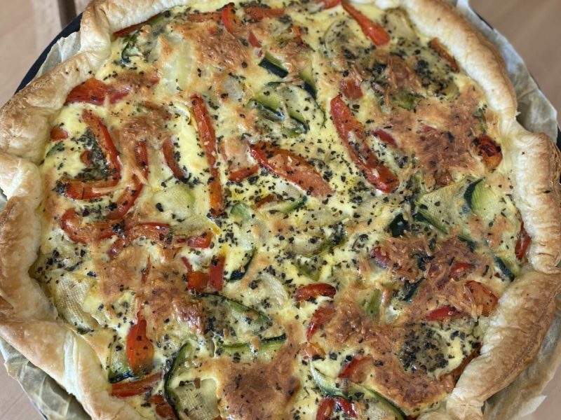 Cliquez pour zoomer ! Quiche poivrons et courgettes Thermomix par Caroline