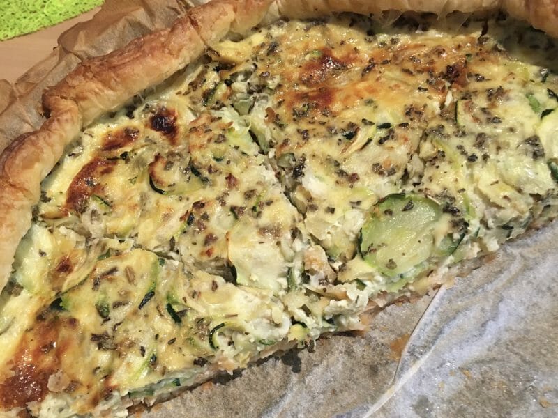 Cliquez pour zoomer ! Quiche saumon et courgettes Thermomix par Caroline