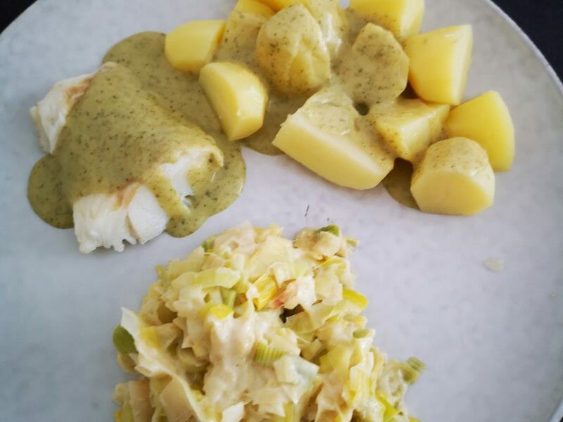 Cliquez pour zoomer ! Filet de cabillaud et sa sauce persillée Thermomix par Baambii