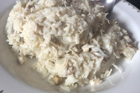 Cliquez pour zoomer ! Risotto poulet et champignons au Thermomix