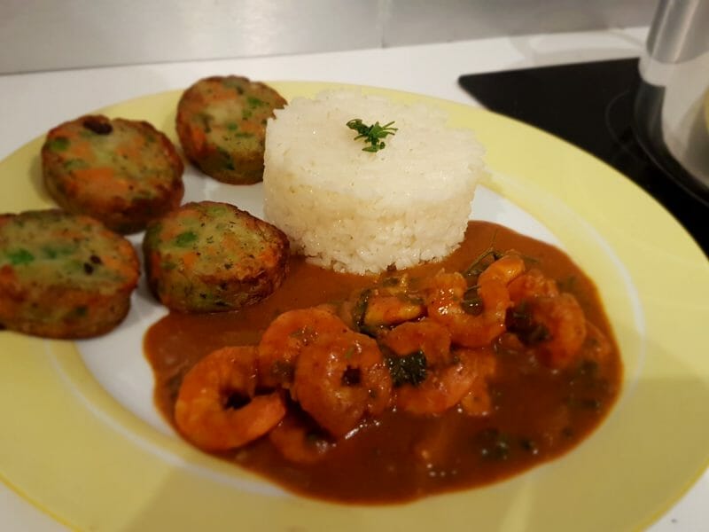 Cliquez pour zoomer ! Curry de crevettes au lait de coco Thermomix par monalysa41