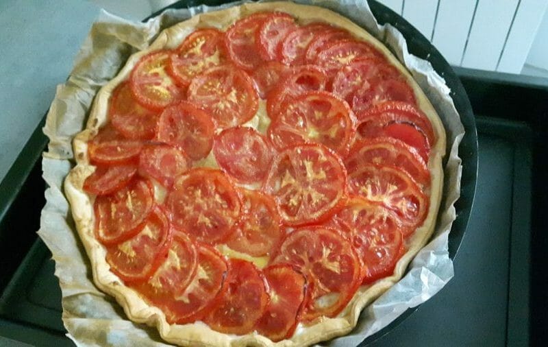 Cliquez pour zoomer ! Tarte tomates et amandes Thermomix par JemmaJEN