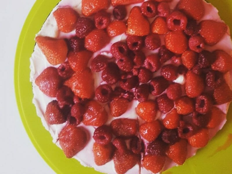 Cliquez pour zoomer ! Tarte aux fraises sans cuisson Thermomix par Poupy57