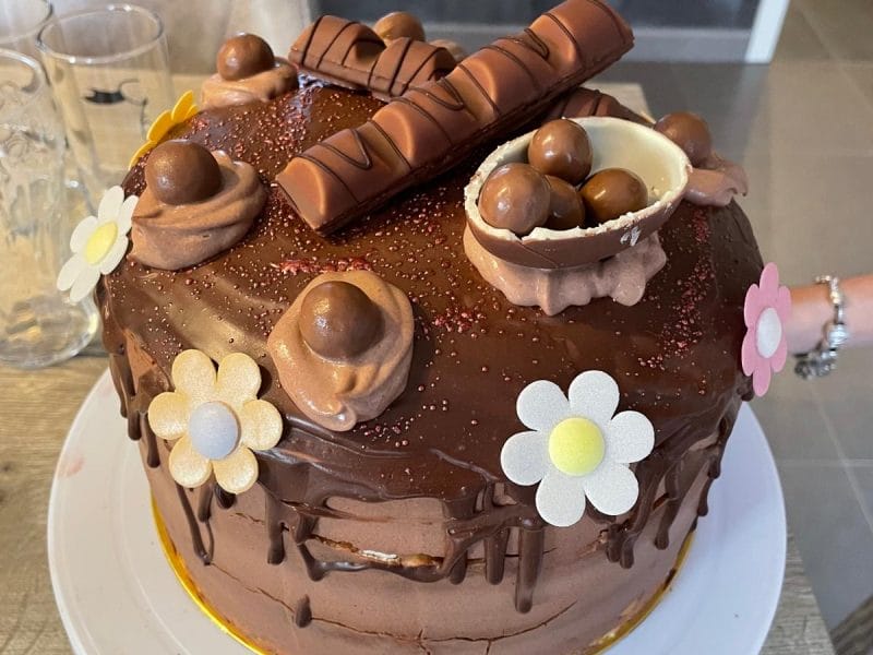 Cliquez pour zoomer ! Layer cake Kinder Bueno Thermomix par nvdb