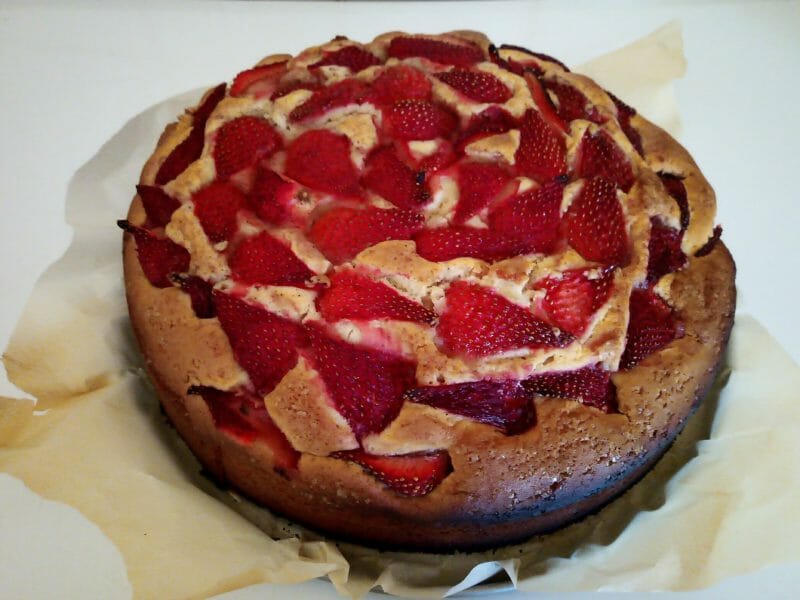Cliquez pour zoomer ! Gâteau aux fraises Thermomix par sabrinalb