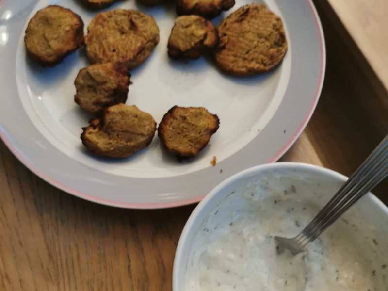 Cliquez pour zoomer ! Boulettes d’aubergines aux pois chiches Thermomix par yinyang