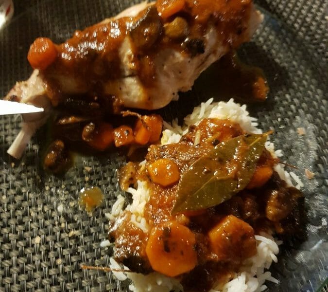 Cliquez pour zoomer ! Lapin sauce chasseur Thermomix par Laurao