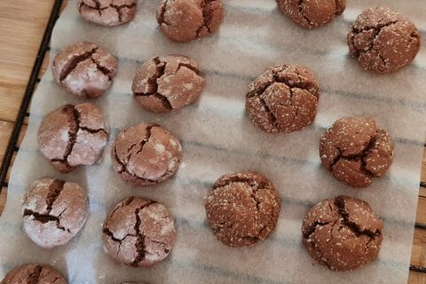 Cliquez pour zoomer ! Craquelés au chocolat Thermomix par Laurao