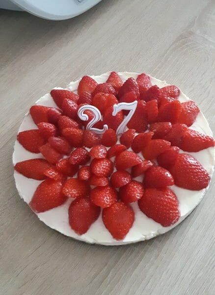 Cliquez pour zoomer ! Tarte aux fraises sans cuisson Thermomix par Anne-Laure22