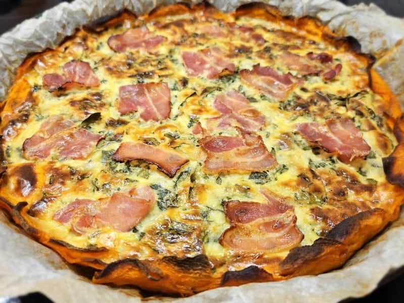 Cliquez pour zoomer ! Quiche à la patate douce, feta et jambon cru Thermomix par ad_11