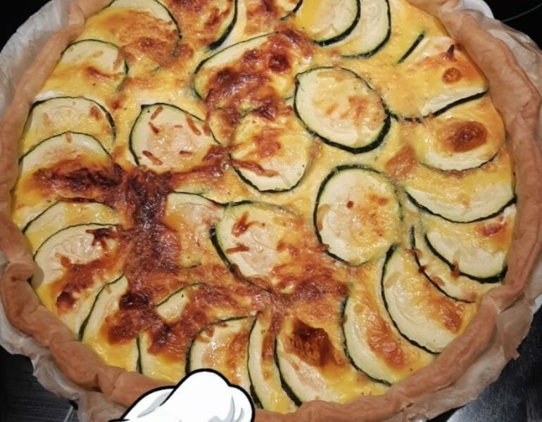 Cliquez pour zoomer ! Tarte courgettes, chèvre et pignons de pin Thermomix par vir0406