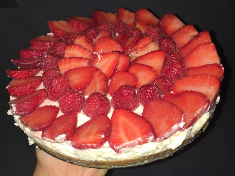 Cliquez pour zoomer ! Tarte aux fraises sans cuisson Thermomix par nanou06