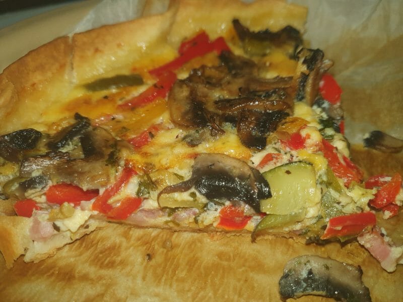 Cliquez pour zoomer ! Quiche poivrons et courgettes Thermomix par Laure2704