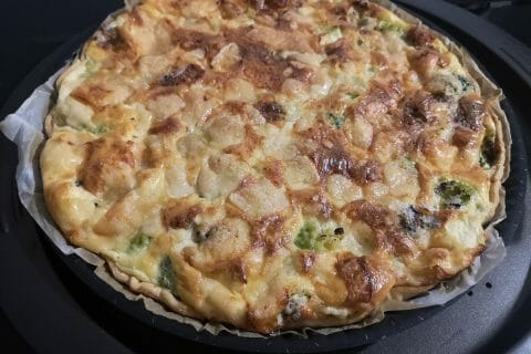 Cliquez pour zoomer ! Tarte aux brocolis et roquefort Thermomix par Gougy