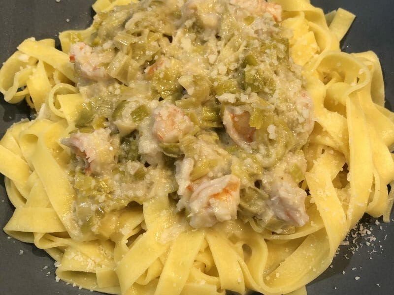 Cliquez pour zoomer ! Crevettes roses aux poireaux Thermomix par naudrey5