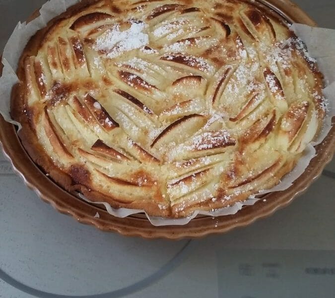 Cliquez pour zoomer ! Tarte normande aux pommes Thermomix par Frederique landanski