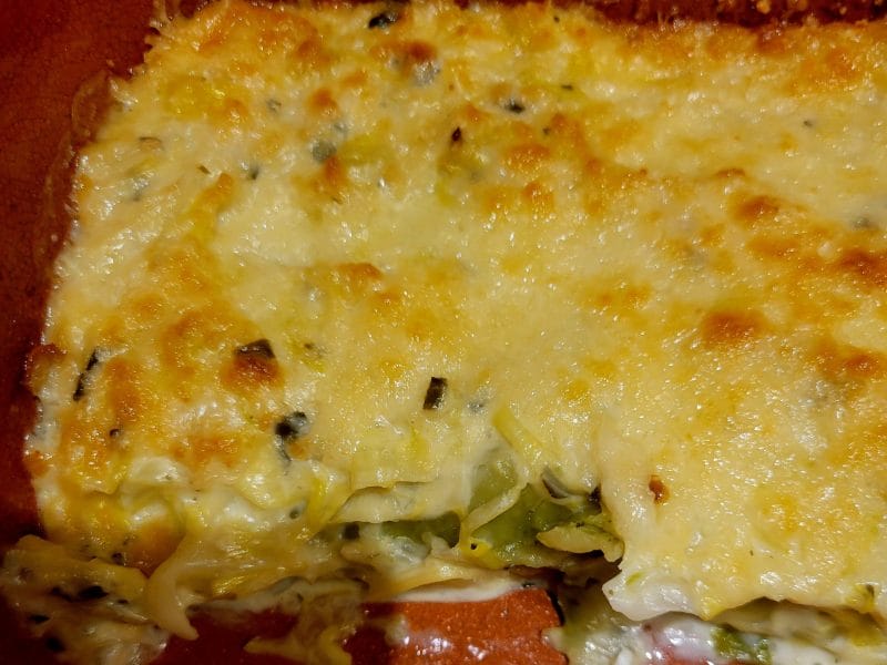 Cliquez pour zoomer ! Gratin de ravioles aux poireaux Thermomix par lulis2013