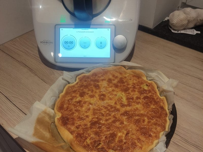Cliquez pour zoomer ! Tarte aux poireaux et jambon Thermomix par aline_527